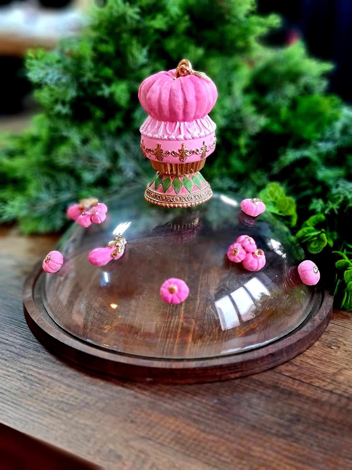 Pink Pumpkin fanus 35 cm