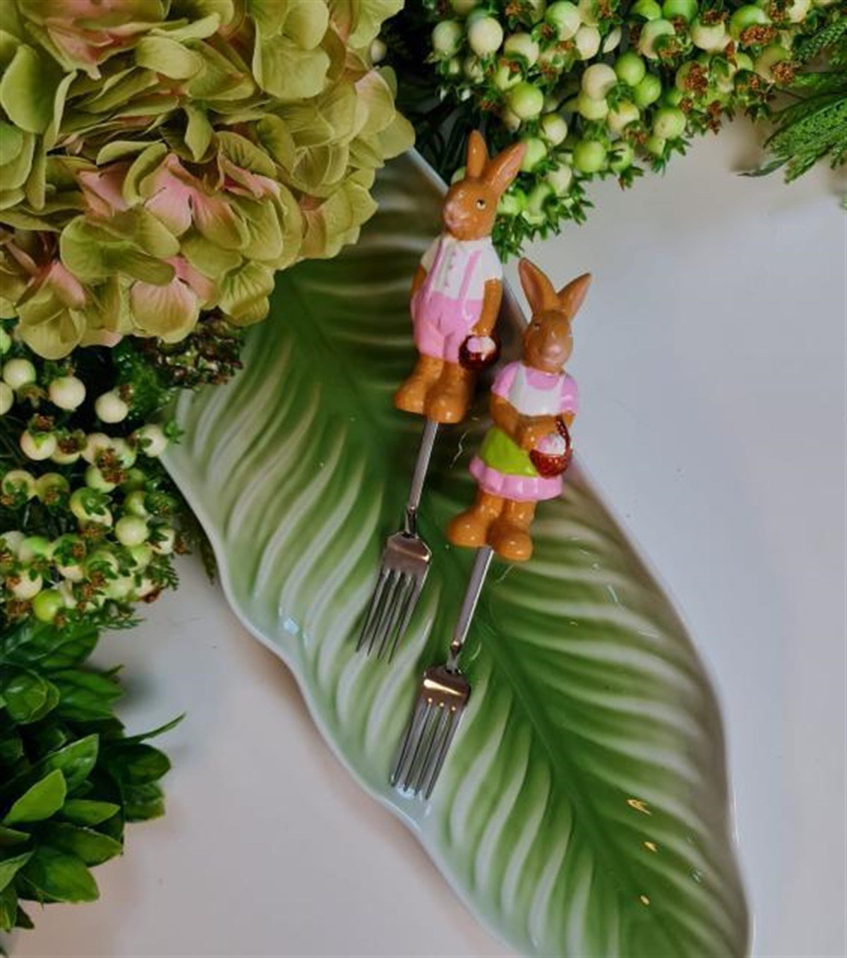 pinky servis çatal set 2 li