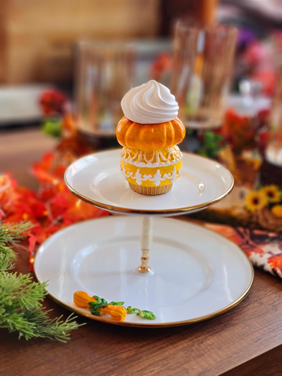 Pumkin&Cupcake katlı sunumluk
