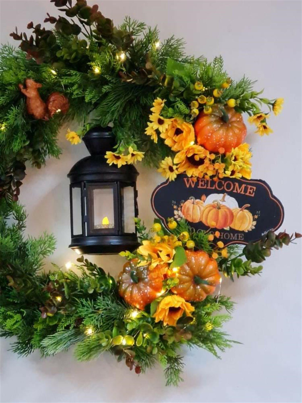 Pumpkin Wreath 55 cm
