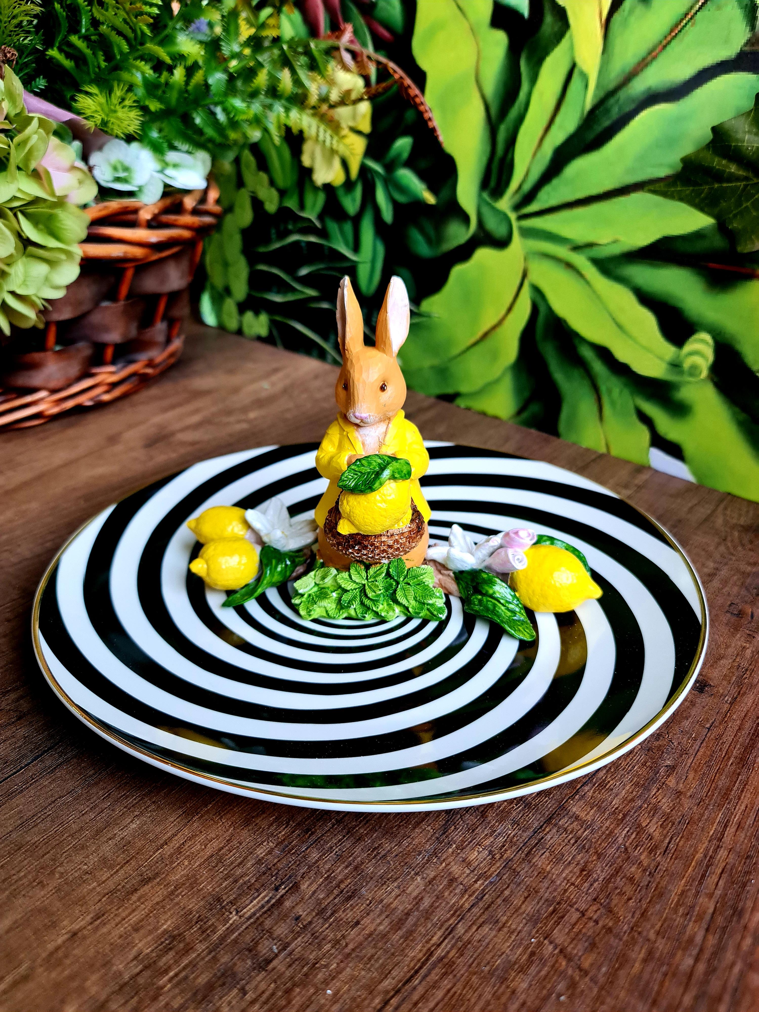 Rabbit limonlu lollipop tabak