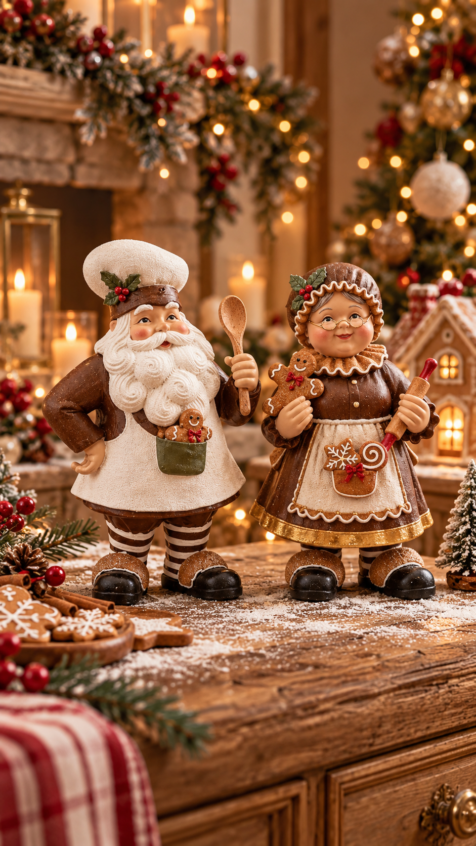 Santa Claus family 23 cm