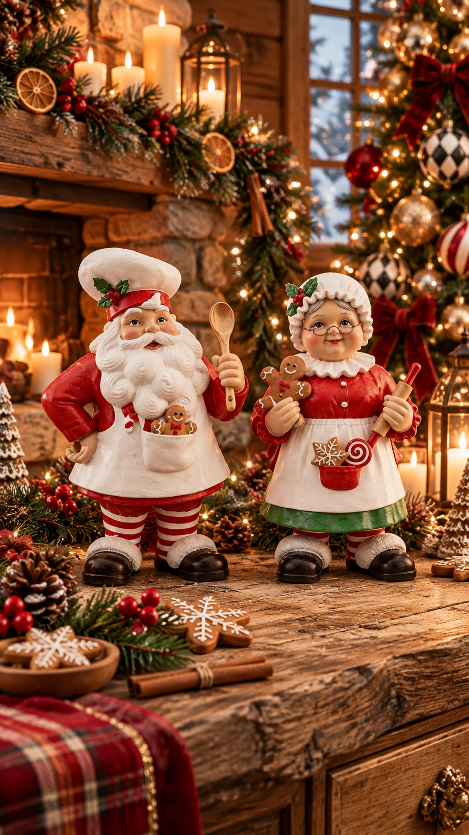 Santa Claus family 23 cm