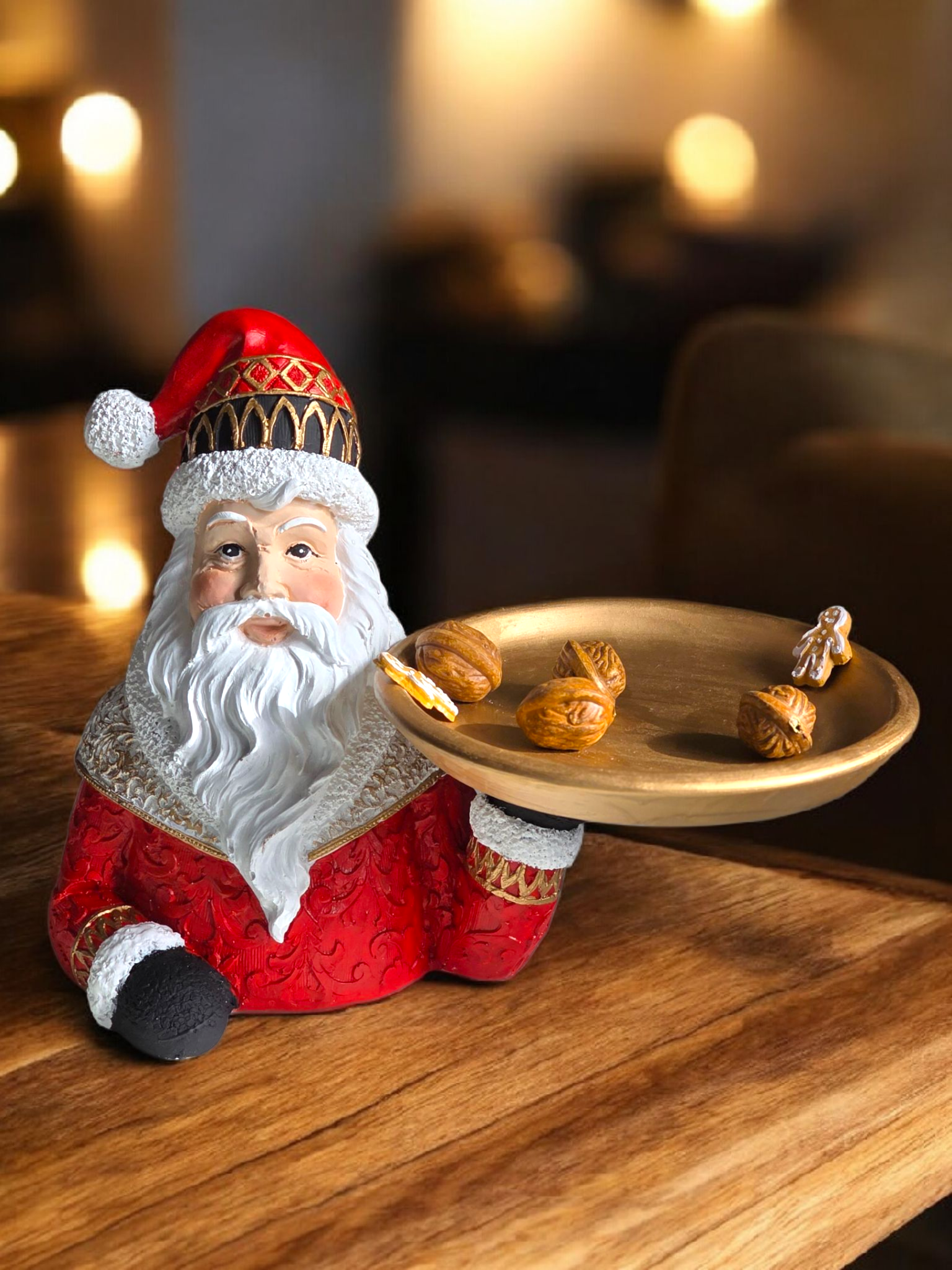 Santa tepsili kırmızı 25 cm