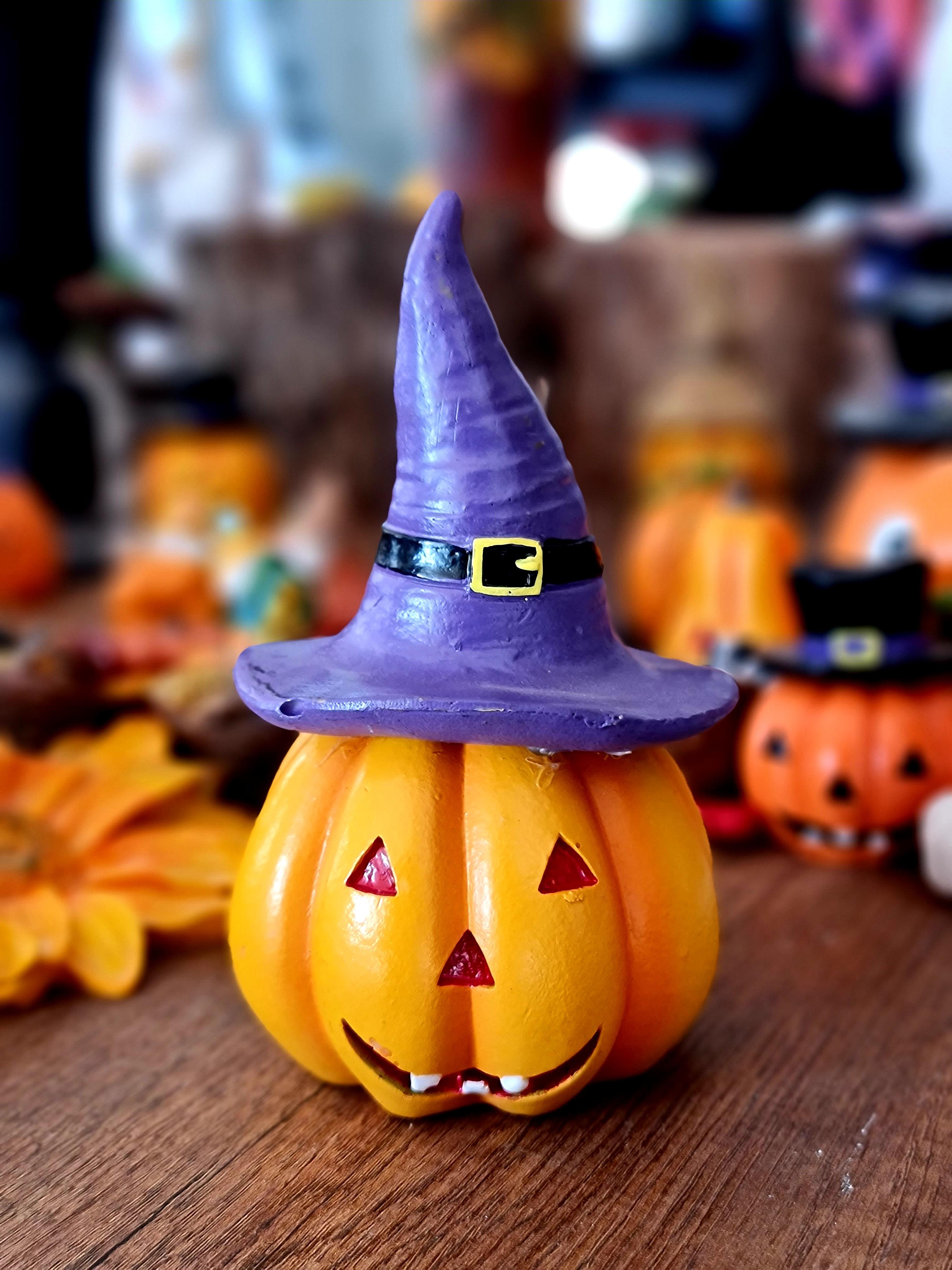 şapkalı kabak biblo 14 cm