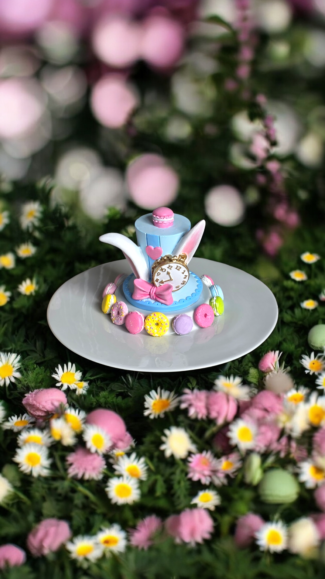 şapkalı makaronlu sunum tabağı mavi 30 cm 