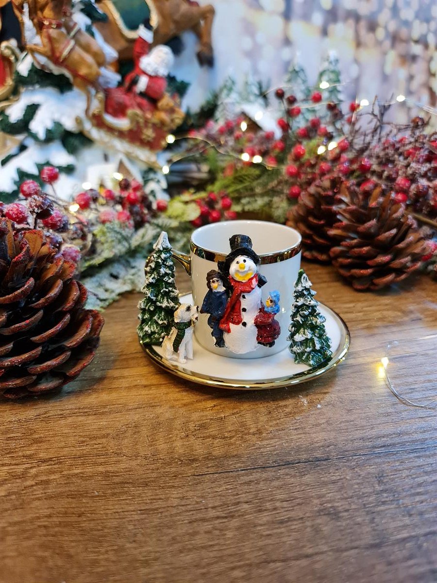 Snowman kahve fincanı