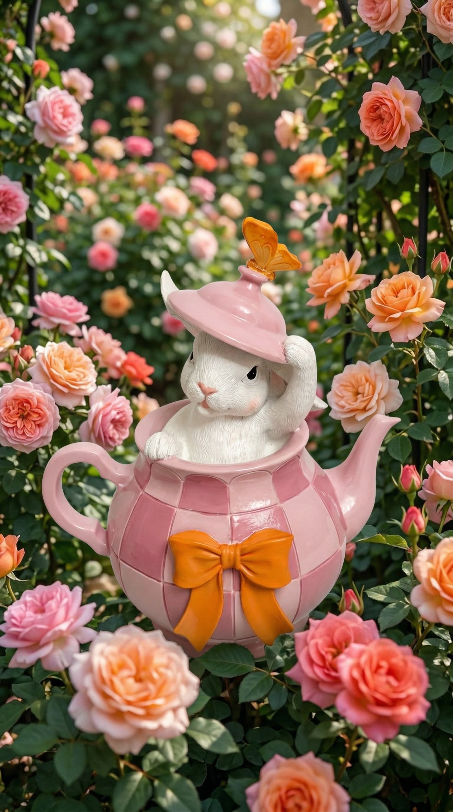 teapot tavşan pembe 20 cm