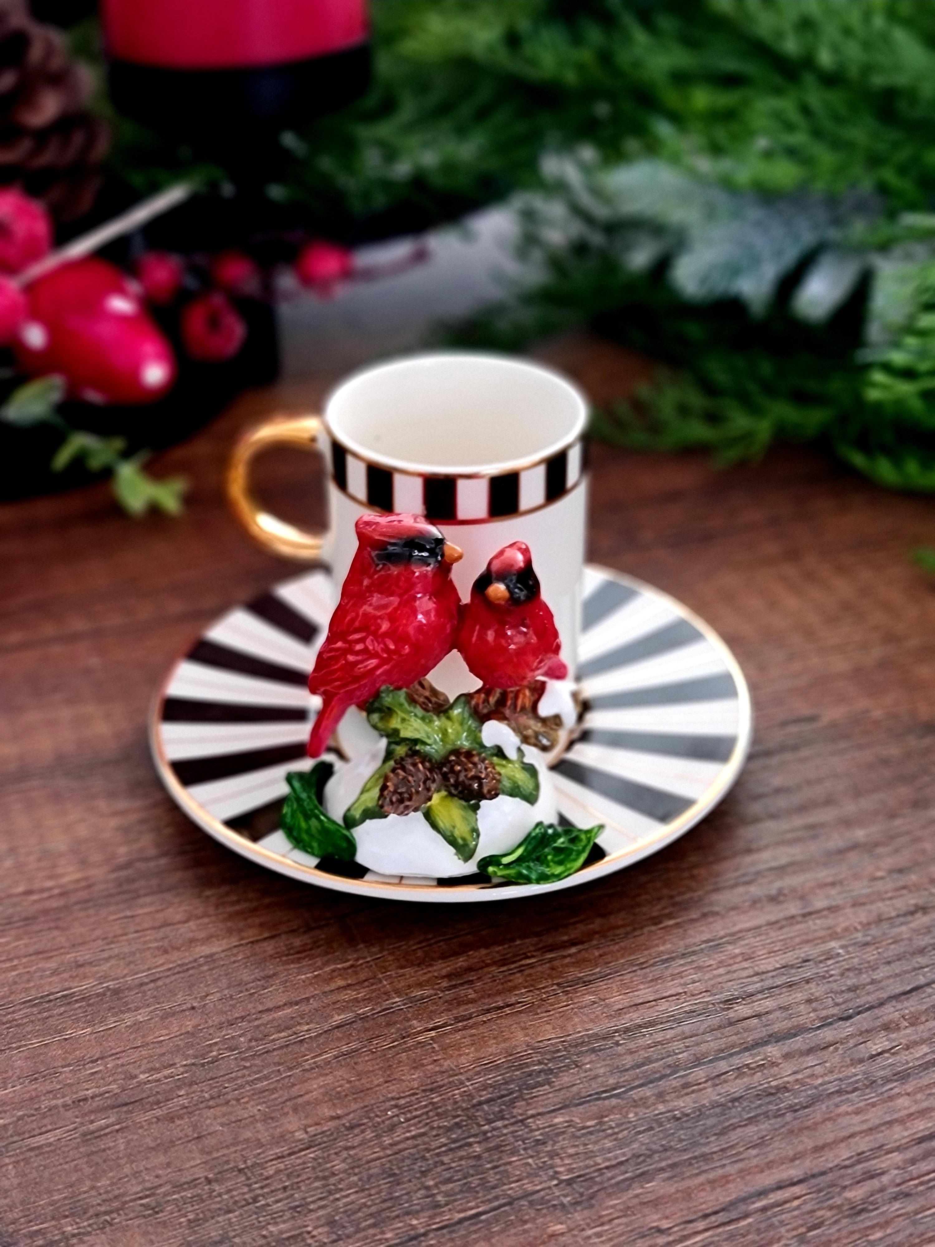 winter bird kahve fincanı