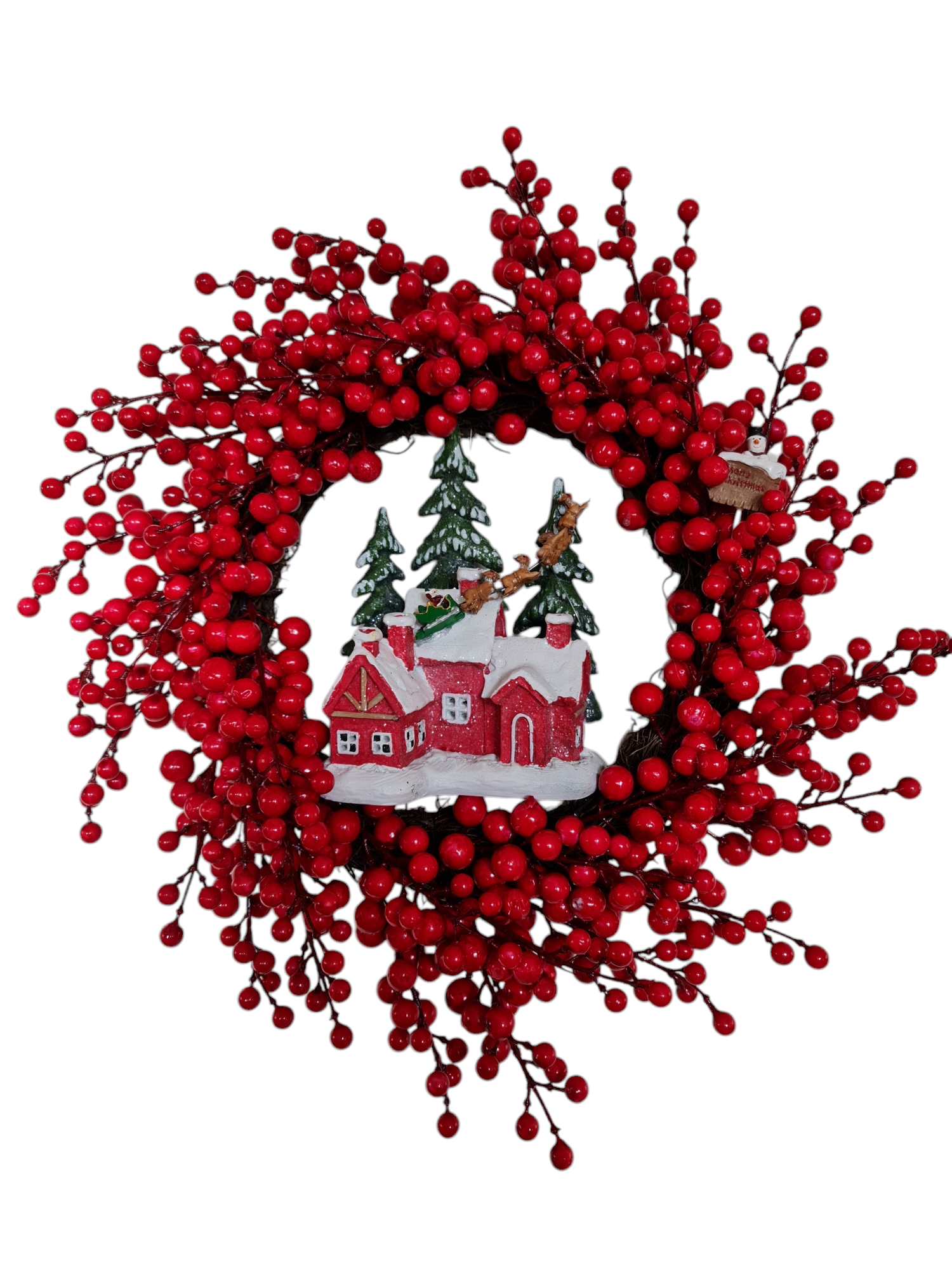 winter village çelenk 50 cm