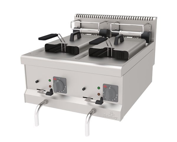 Atalay AEF-670 Elektrikli Fritöz 11 Litre Çiftli Fritöz 60x70x30