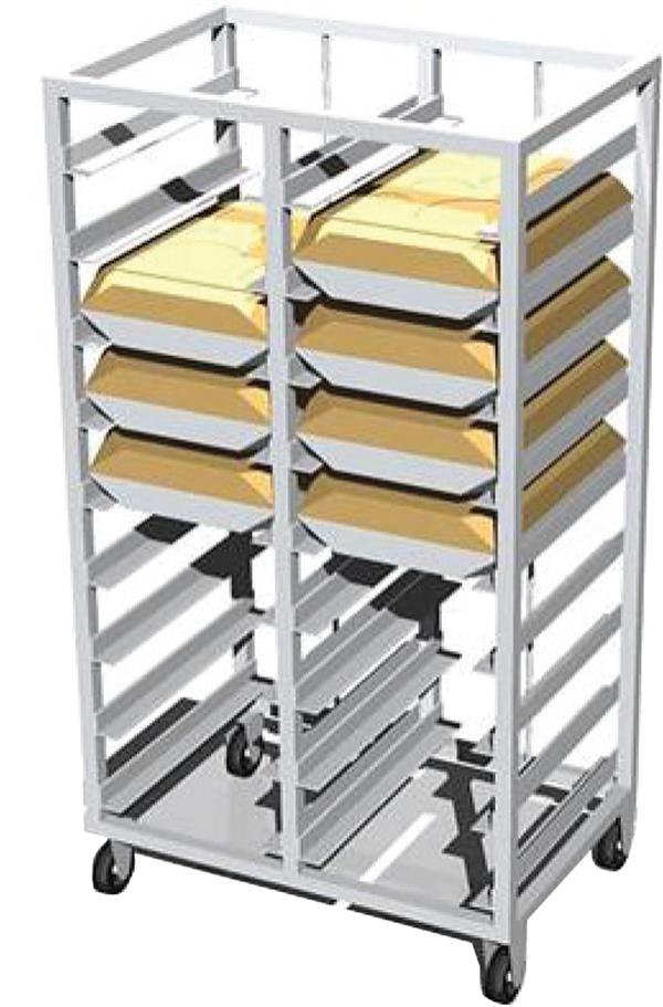 Atalay ATAT-3753-18 Termotray Tepsi Taşıma Arabası 18 Tepsili 37x53