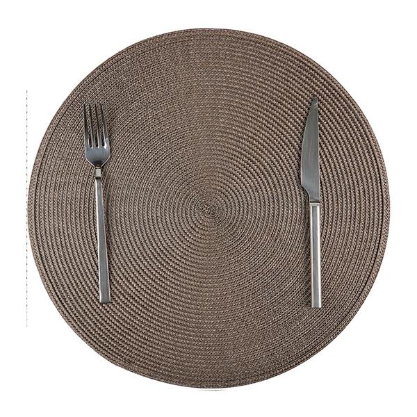 Biradlı Brd-1839 Amerikan Servis Yuvarlak Pvc Kahverengi 38 Cm