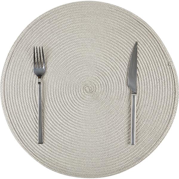 Biradlı Brd-1841 Amerikan Servis Yuvarlak Pvc Bej 38Cm