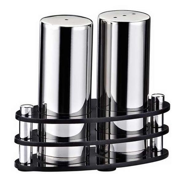 Biradlı Grv-08 2 Li Elips Pleksi Standlı Tuzluk Takımı Parlak