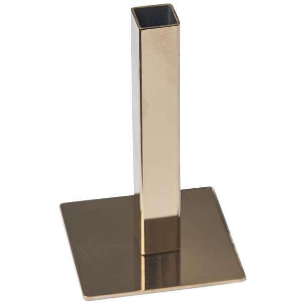 Biradlı Grv-112-Altın Çelik Kare Karanfillik-Altın 13 Cm