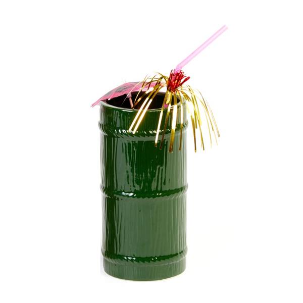 Biradlı Grv-20207 Seramik Tiki Mug 8x17 Cm 570 Cc Yeşil