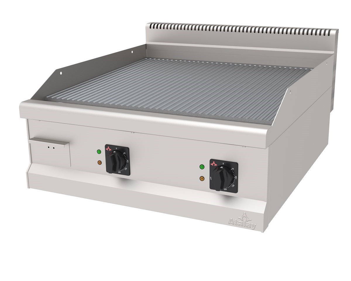 Atalay AEI-890 NS Elektrikli Düz Pleyt Izgara Set Üstü 80x90x30 