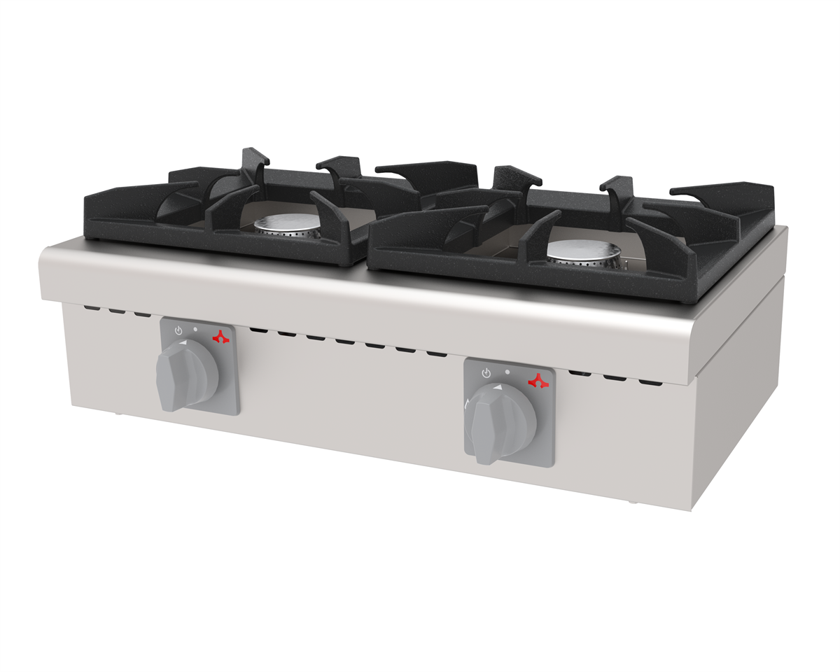 Atalay AGO-02 Gazlı Mini Ocak 2 Yanışlı Set Üstü 63x36x17 