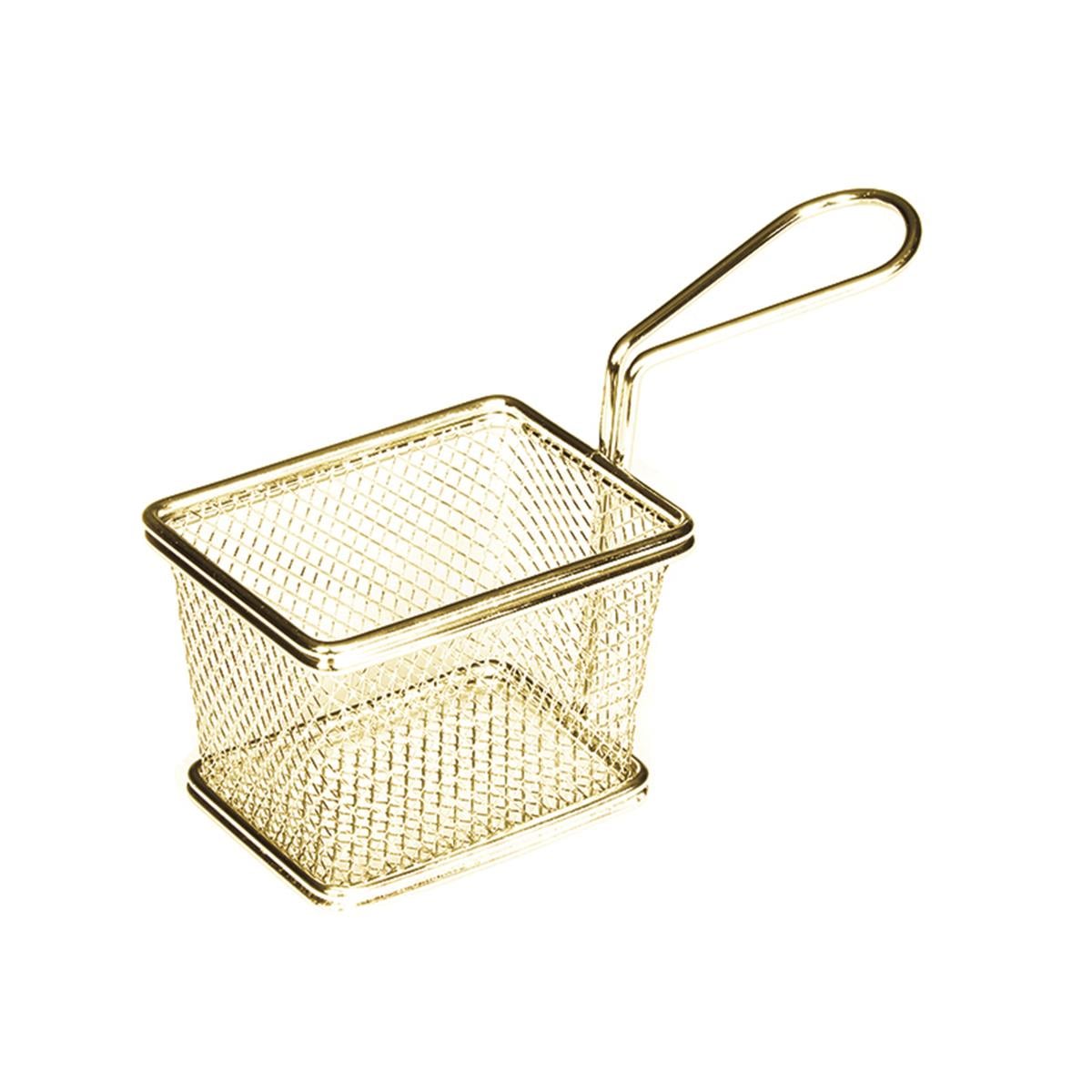 Biradlı Brd-Yq03-A Patates Sunum Kare Altın 10x7,5x7,5 Cm BiradlıBR.BRD-YQ03-A