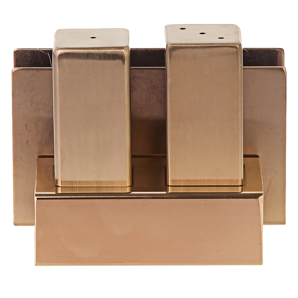 Biradlı Grv-106-P-Bakır Peçetelikli Çelik Tuzluk Takımı BakırBiradlıBR.GRV-106-P-BAKIR