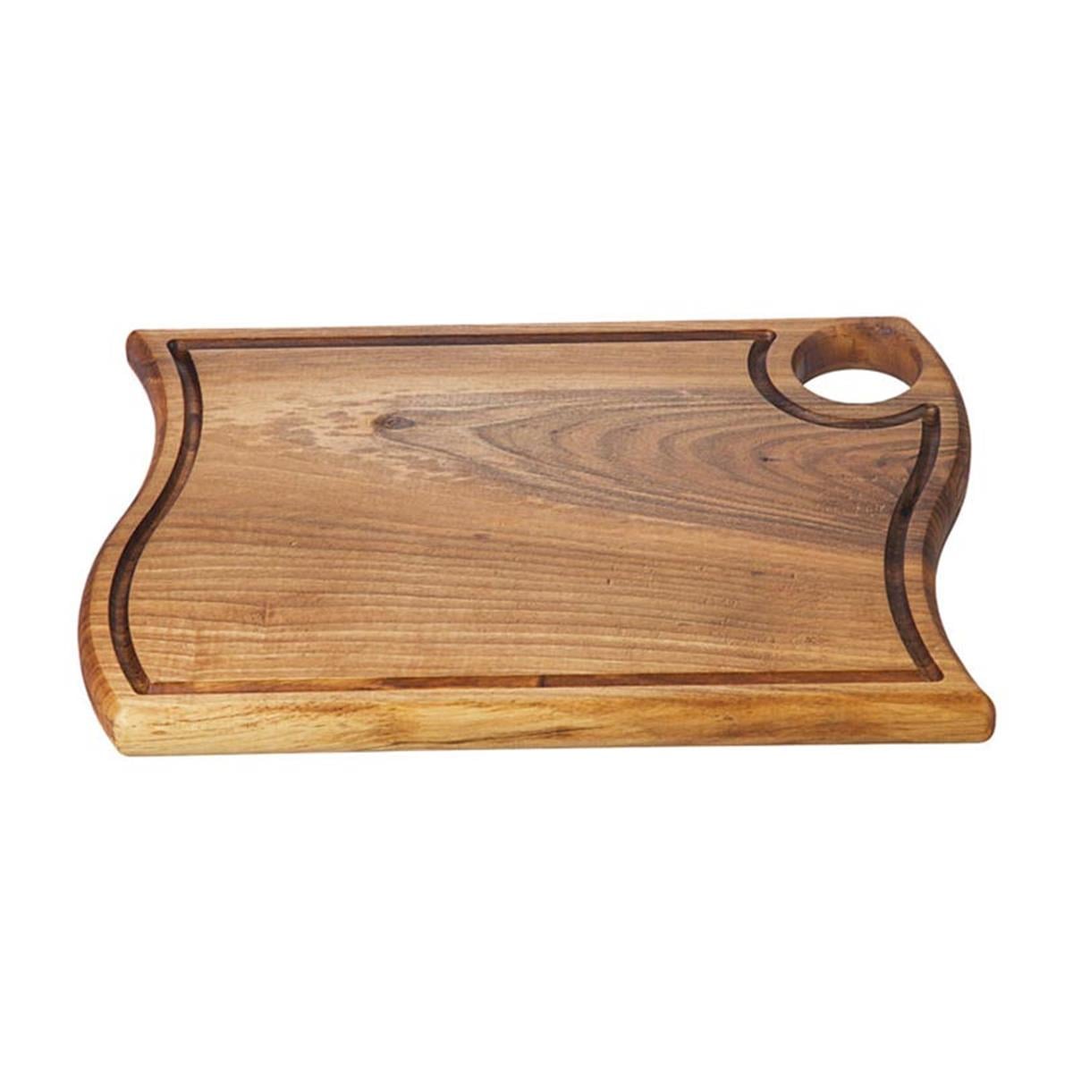 Biradlı Grv-1882 Ceviz Asimetrik Steak Tahta 35x25CmBiradlıBR.GRV-1882