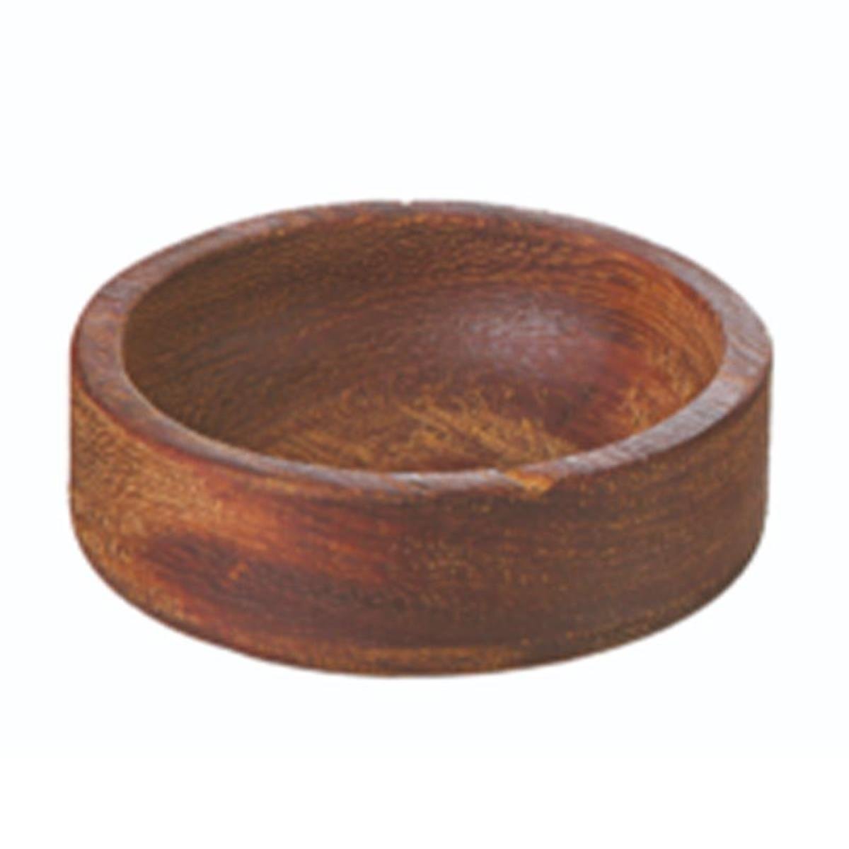Biradlı Grv-1902-1 Iroko Yuvarlak Sosluk-Çerezlik 6CmBiradlıBR.GRV-1902-1
