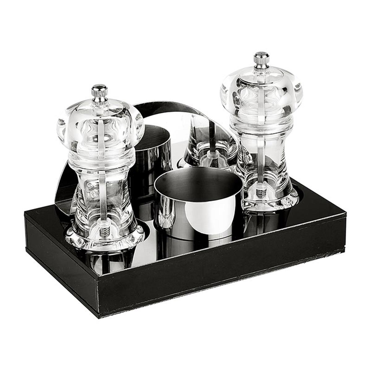 Biradlı Grv-196 4 Lü Akrilik Menaj Set 20X12X H3 Cm Şeffaf BiradlıBR.GRV-196