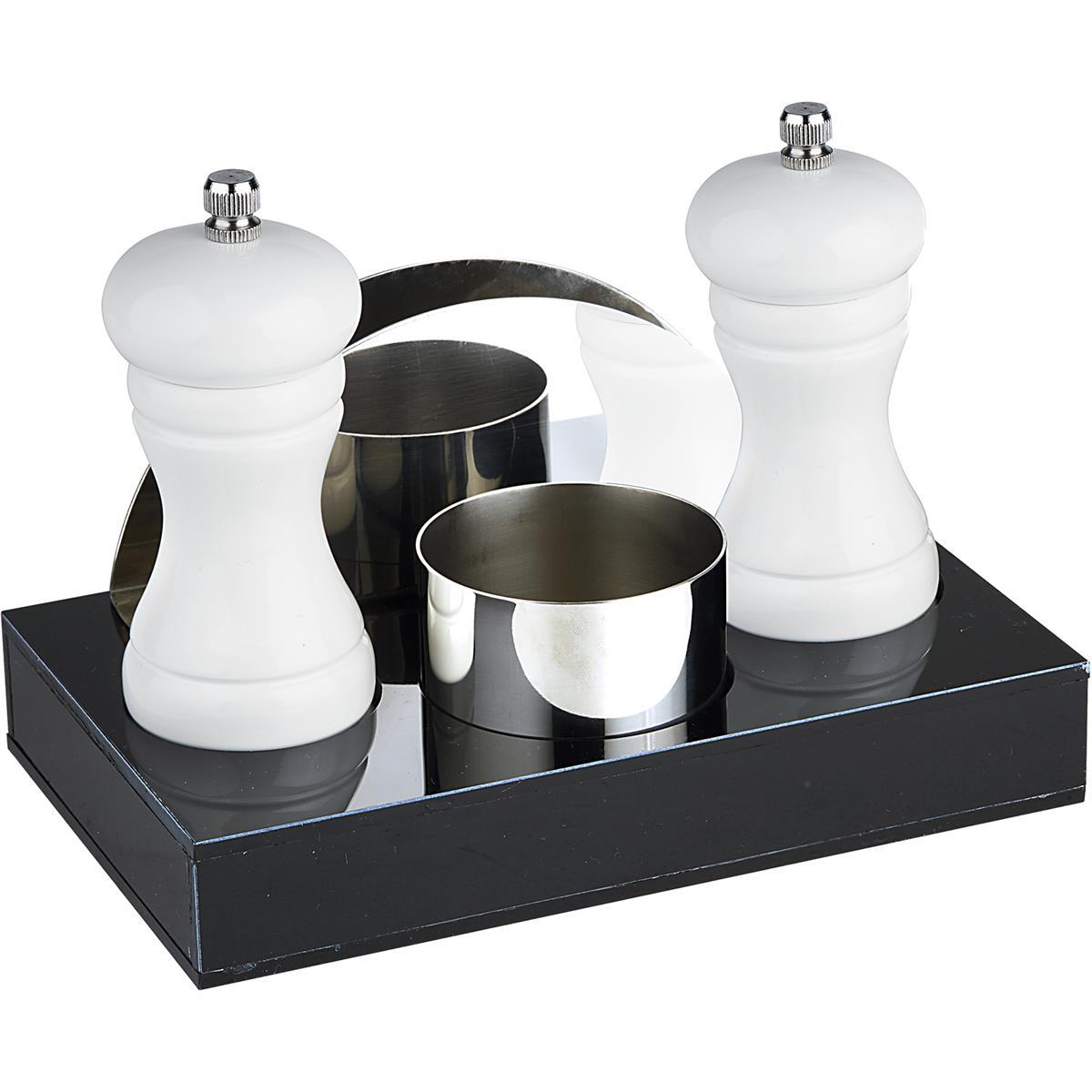 Biradlı Grv-198 4 Lü Menaj Set 20X12Xh3 Cm Kırmızı,Siyah,Beyaz BiradlıBR.GRV-198