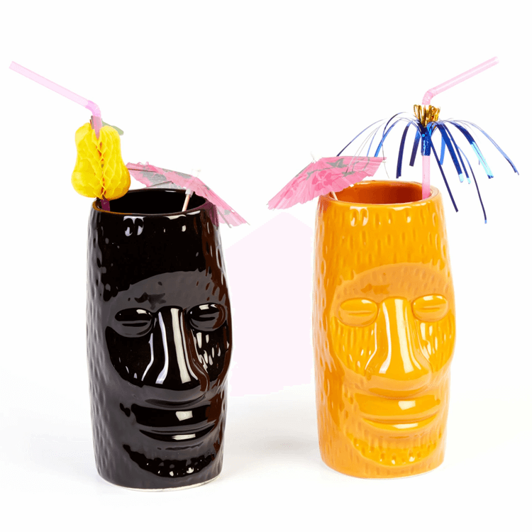 Biradlı Grv-20208 Tiki Mug 8x17,5 Cm 500 CcBiradlıBR.GRV-20208