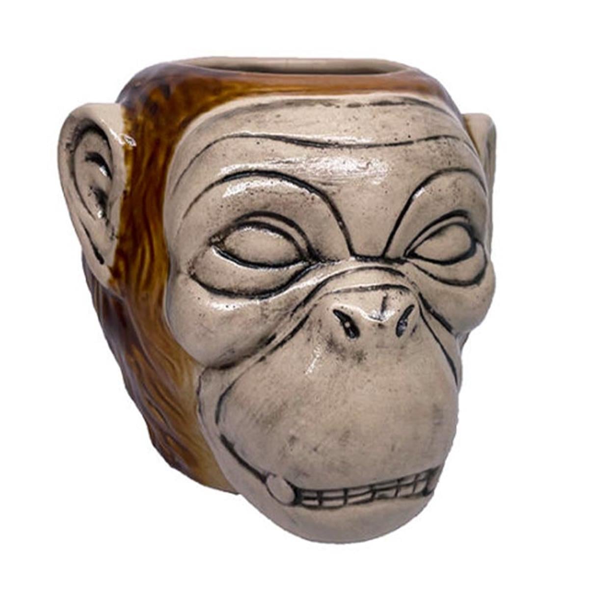 Biradlı Grv-20224 Ceramıc Tiki Mug 12x14 cm 750 CcBiradlıBR.GRV-20224