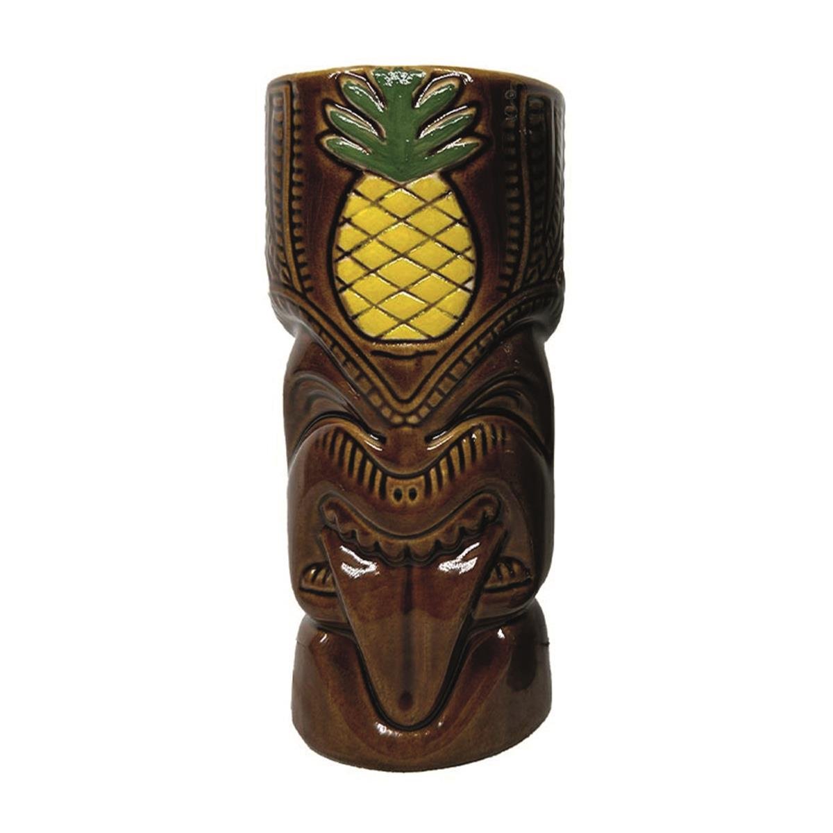 Biradlı Grv-20231 Seramik Tiki Mug 8x18 Cm 550 Cc KahverengiBiradlıBR.GRV-20231-K