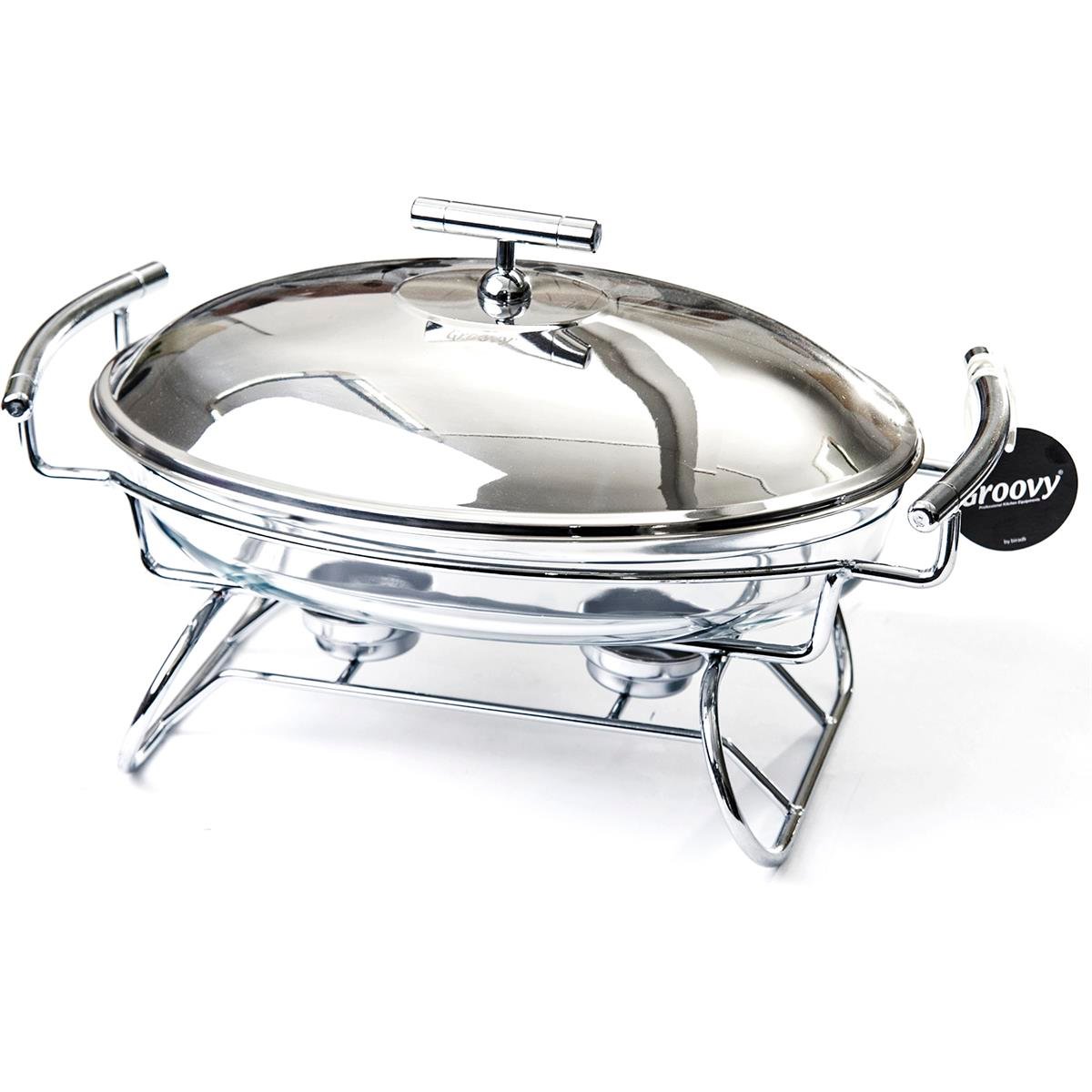 Biradlı Grv-9065 Isıtıcılı Yemek Servis Oval 2,4 L 36,5X22X20  cmBiradlıBR.GRV-9065