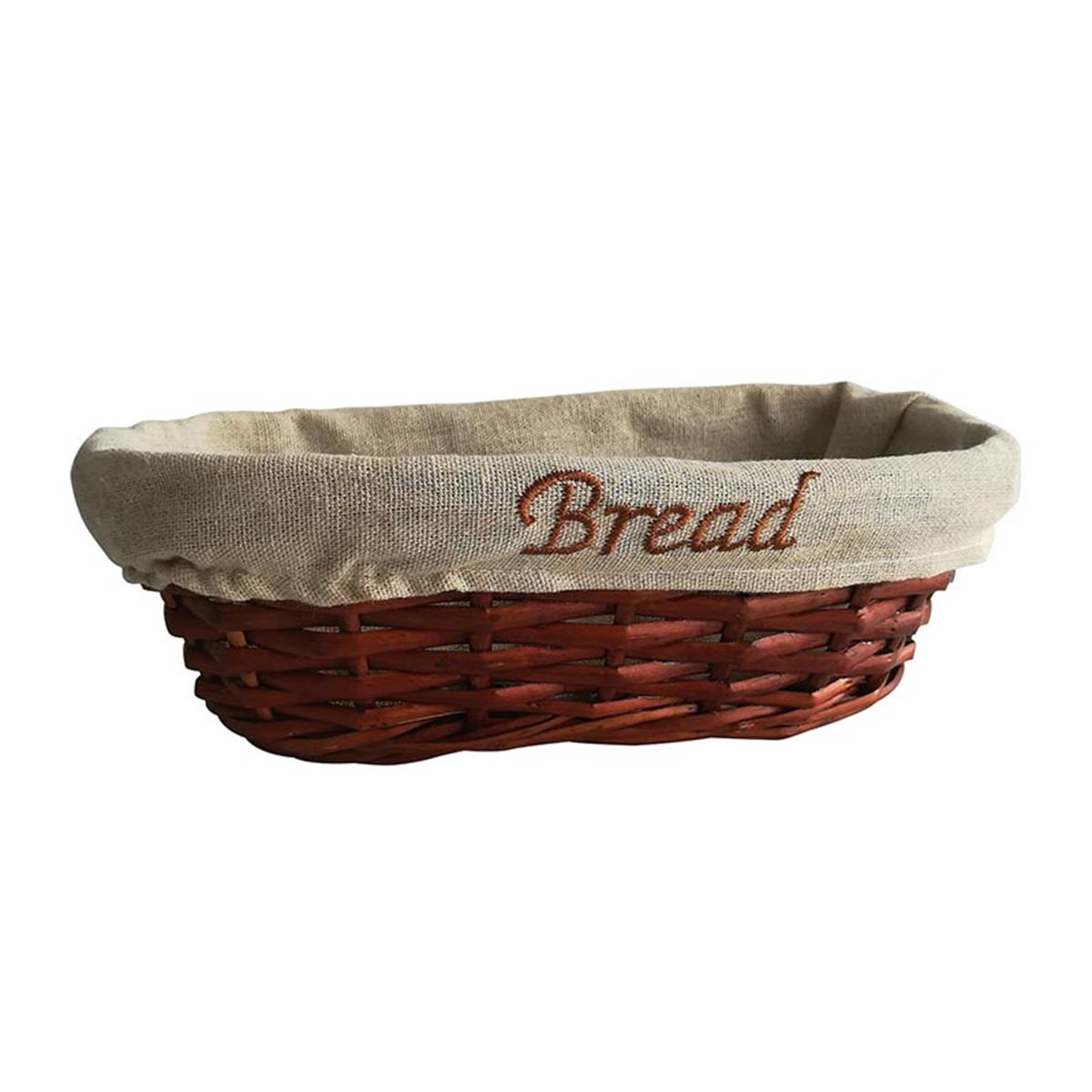 Biradlı Grv-908 Hasır Bezli Ekmek Sepeti Oval 25X12X8Cm Hasır BiradlıBR.GRV-908