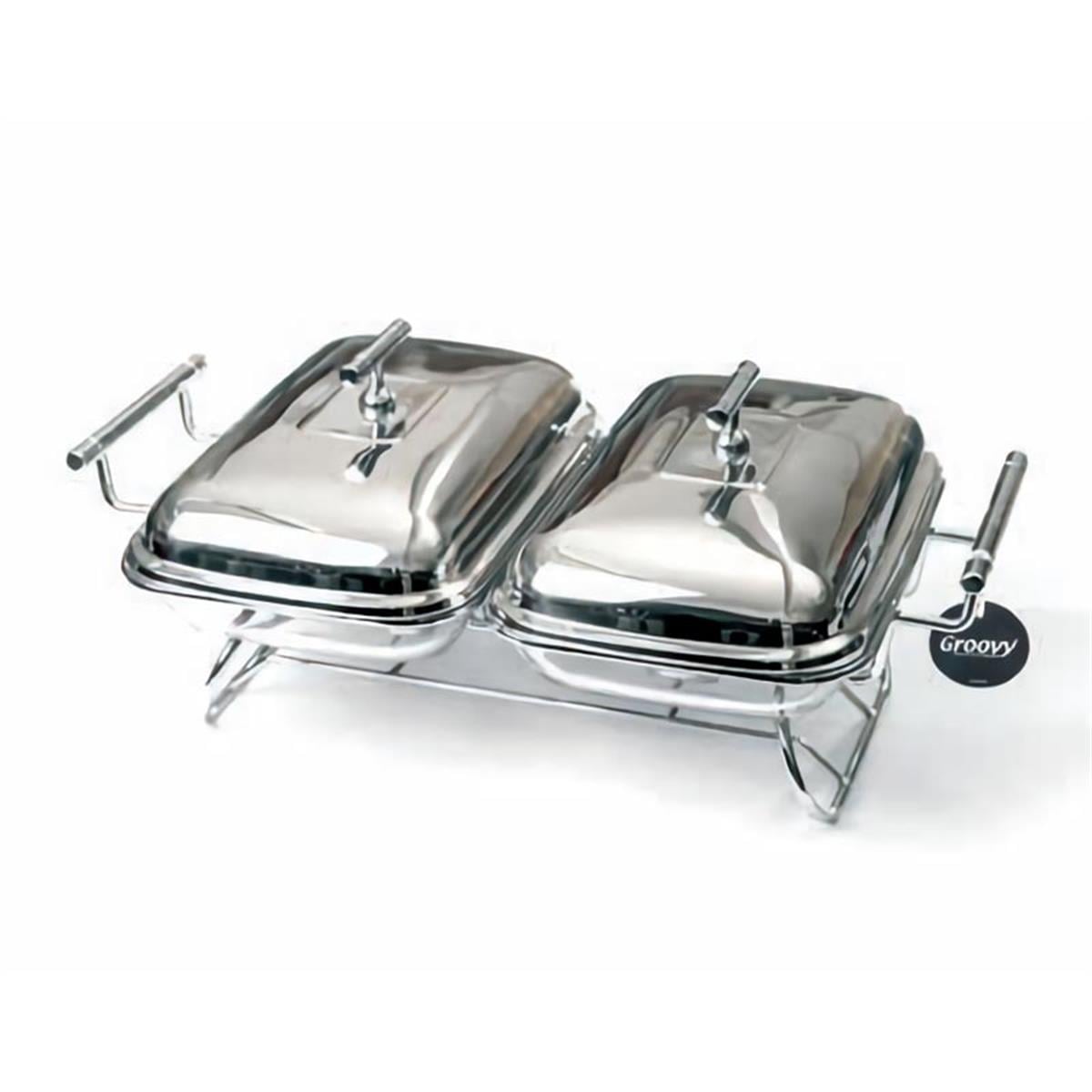 Biradlı Grv-9801 Isıtıcılı Yemek Servis İkili 2X1,6 L 46,5X30,5X18 cmBiradlıBR.GRV-9801