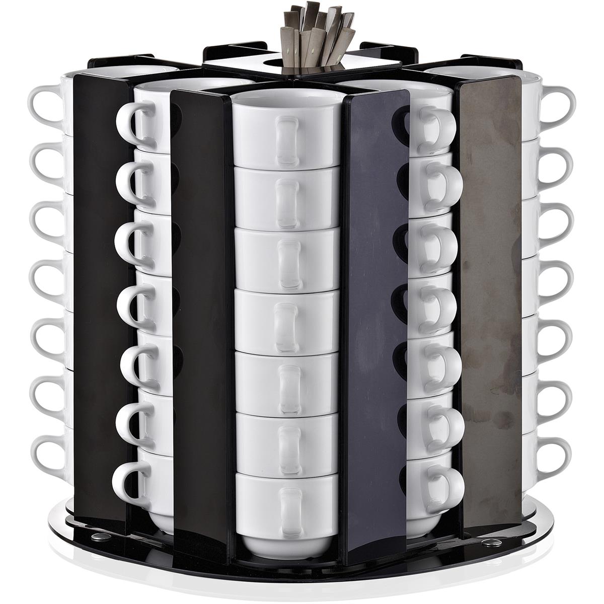Biradlı Grv-Fs-02 Döner Fincan Standı Kapasite 56 AdetBiradlıBR.GRV-FS-02