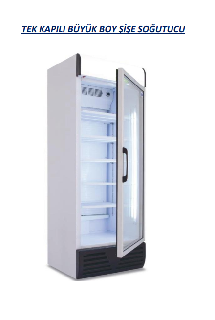 Coldera CL 550 Tek Kapılı Büyük Boy Şişe SoğutucuColderaCL.CL 550 SDCP