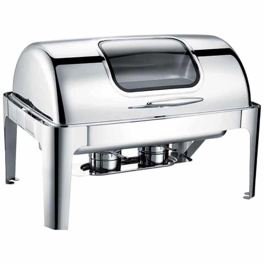 Epinox CDR-9C Chafing Dish Roll Top Camlı 9 LChafingEPX.5103001100