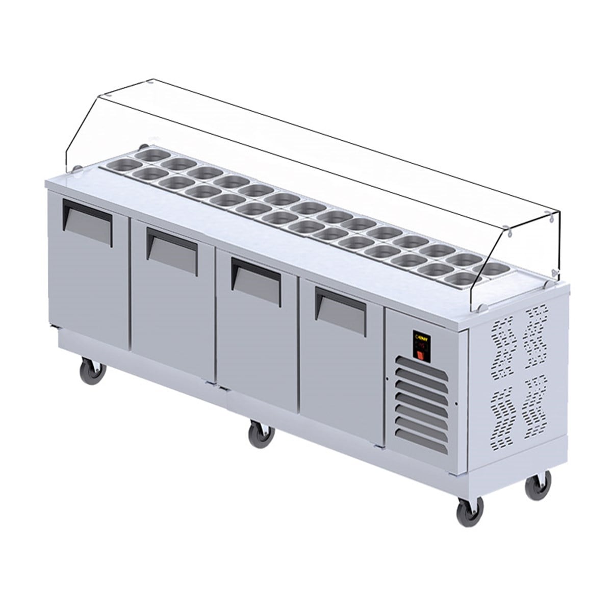 Gast HB1400 4 Kapılı Hazırlık Buzdolabı