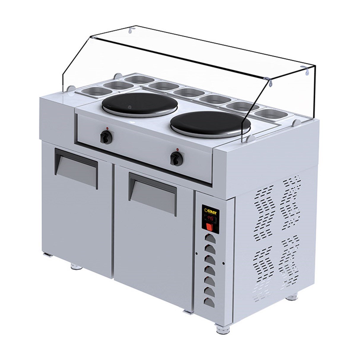 Gast KRB1200 2 Kapılı Krep Buzdolabı