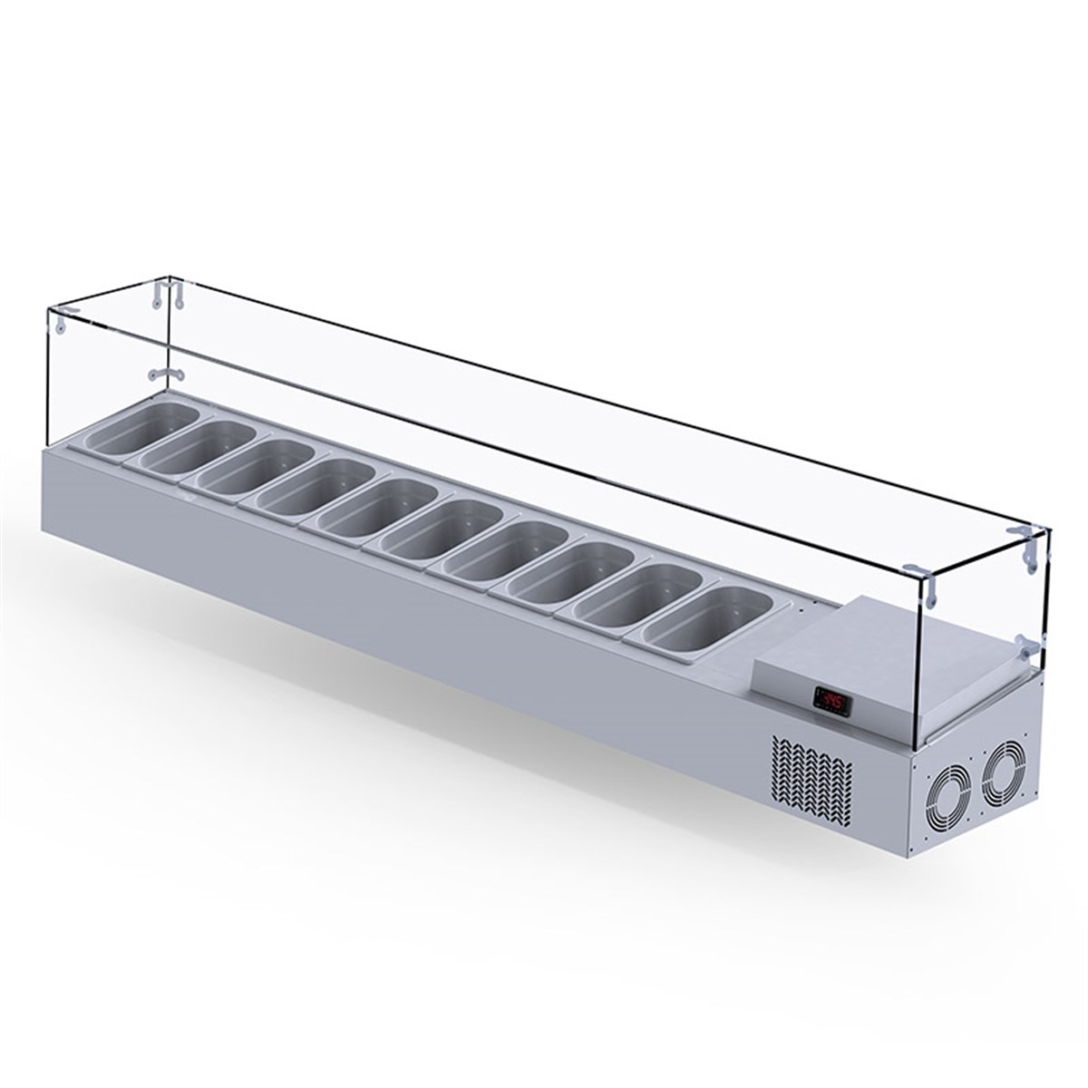 Gast SBC10 10 Gözlü Set Üstü Saladbar