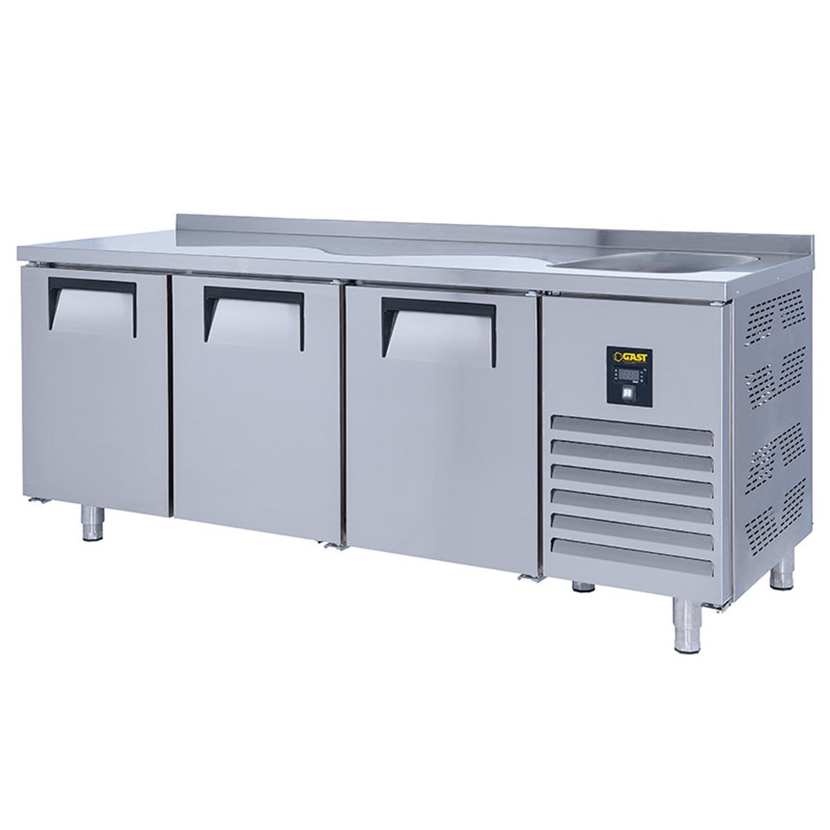 Gast TTEB1300 Tezgah Tipi 3 Kapılı Evyeli Buzdolabı