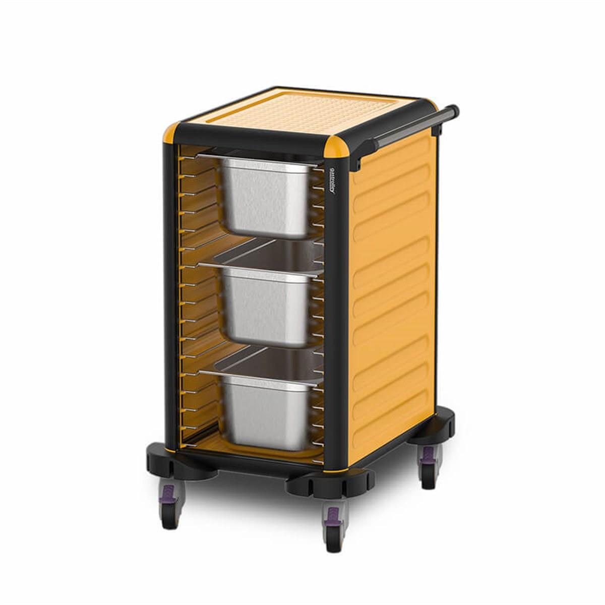 Gastrolley G.GN.75.S.2 75 Tekli Gn Küvet Taşıma Arabası 2 Yanı Kapalı 53x71x99cm