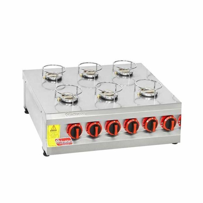 Himaksan KNFOG 6 6 Lı Set Üstü Künefe Ocağı Gazlı Dg-CeHimaksanHMK-KNFOG 6