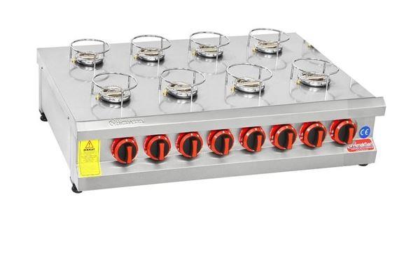 Himaksan KNFOG 8 8 Li Set Üstü Künefe Ocağı Gazlı Dg-CeHimaksanHMK-KNFOG 8