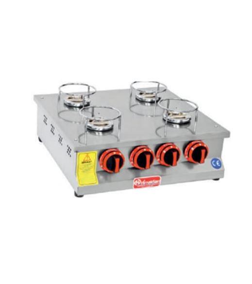 Himaksan KNFOGK 4 CE  4 Lu Kare Üstü Künefe Ocağı Gazlı Lpg-CeHimaksanHMK-KNFOGK 4 CE 