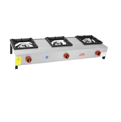 Himaksan LKK-3 CEK 3Lu Lokanta Ocağı Kısa Ayak Gazlı Lpg-CeHimaksanHMK-LKK-3 CEK