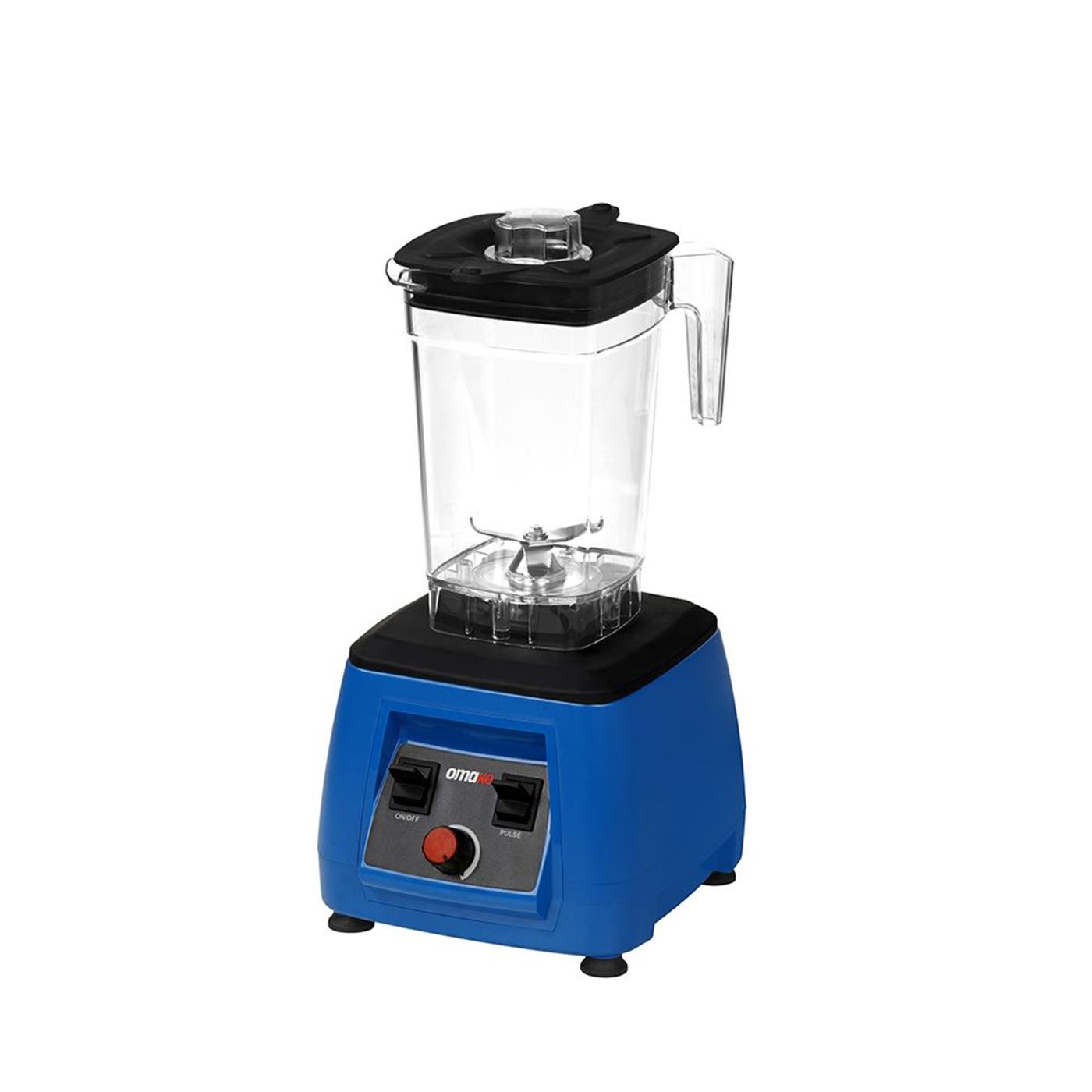 Omake 2 L Kapak Sensörsüz Şeffaf Hazneli Manuel Bar Blender 2200W MaviOmakeOmk.BLE05.E11.0204.Z5F
