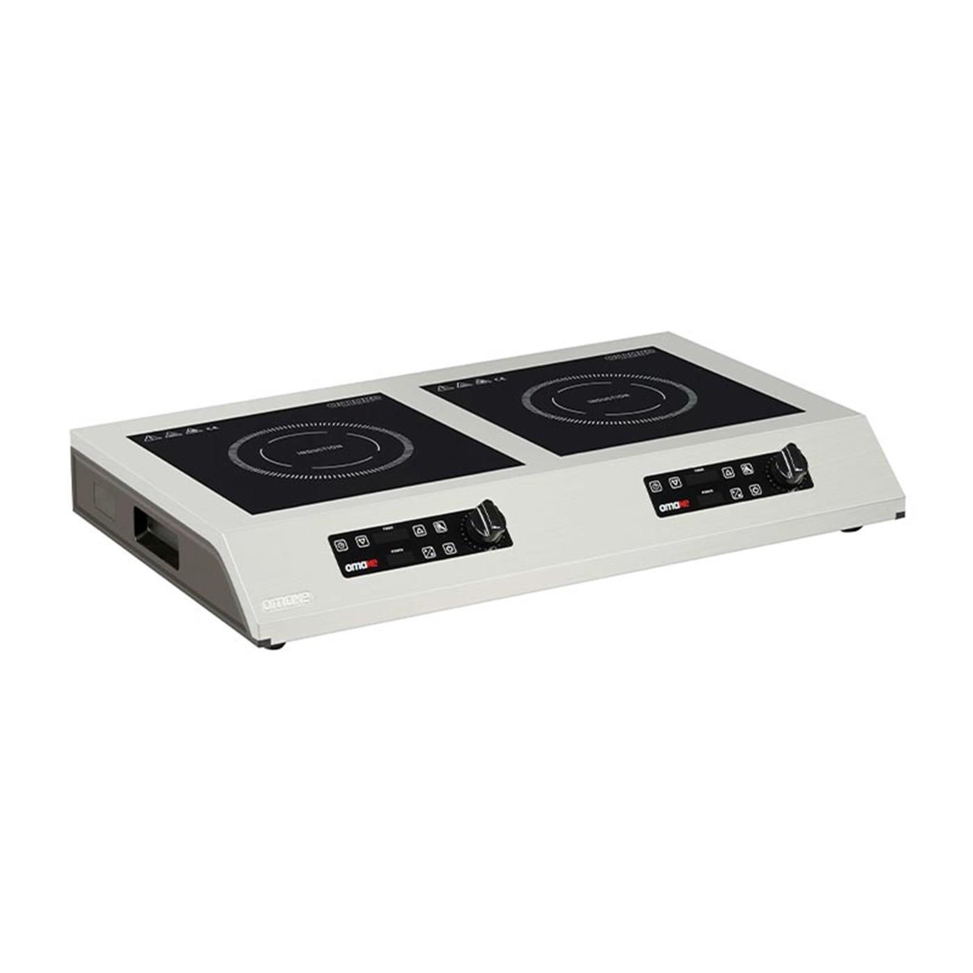 Omake 2x2500W Cam Yüzeyli Elektrikli Çiftli İndüksiyon OcakOmakeOmk.IND01.I25.2500.Z5F