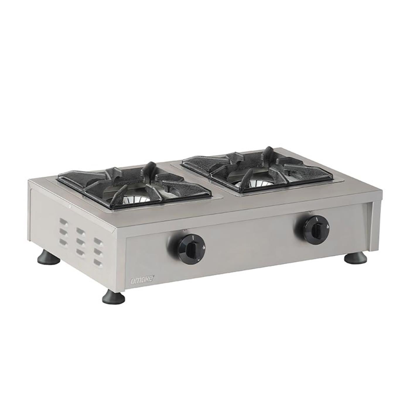 Omake Set Üstü Gazlı Çiftli Mini Ocak 53x36x17 CmOmakeOmk.OCK02.N21.0001.000